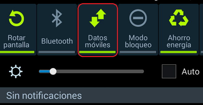 datos moviles android